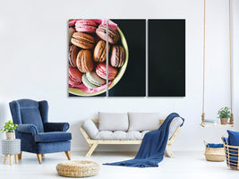 3-piece-canvas-print-a-bowl-of-macaroons