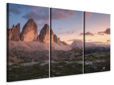 3-piece-canvas-print-an-evening-in-the-dolomites