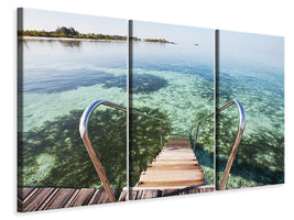 3-piece-canvas-print-bath-in-the-sea