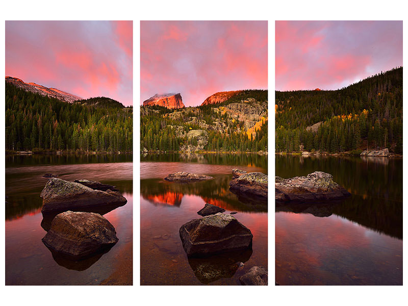 3-piece-canvas-print-bear-lake-sunrise