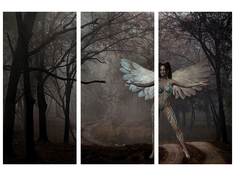 3-piece-canvas-print-fantasy-in-the-forest