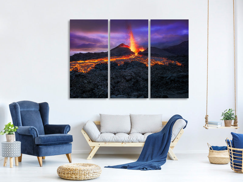 3-piece-canvas-print-fire-at-blue-hour