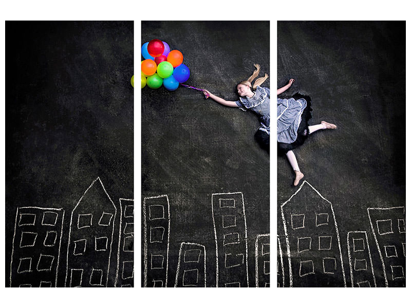 3-piece-canvas-print-flying-on-the-rooftops