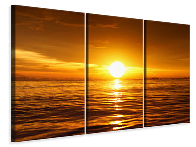 3-piece-canvas-print-glowing-sunset-on-the-water