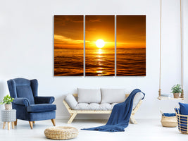 3-piece-canvas-print-glowing-sunset-on-the-water