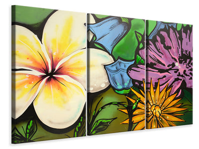 3-piece-canvas-print-graffiti-flowers