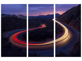 3-piece-canvas-print-headlights-and-brake-lights