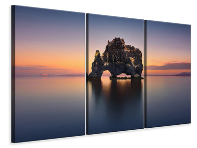 3-piece-canvas-print-hvitserkur-the-stone-rhino