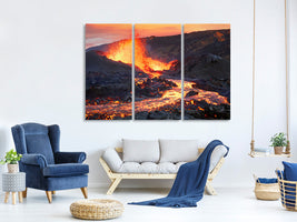 3-piece-canvas-print-la-fournaise-volcano