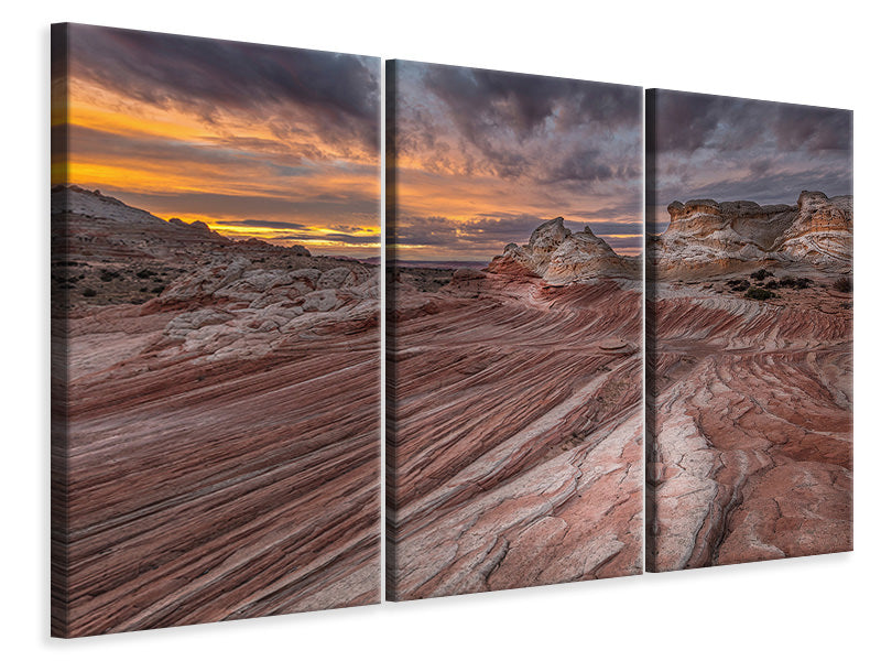 3-piece-canvas-print-last-light-at-white-pocket