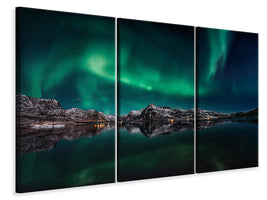 3-piece-canvas-print-lofoten-aurora-reflection