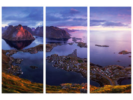 3-piece-canvas-print-lofoten-sunrise