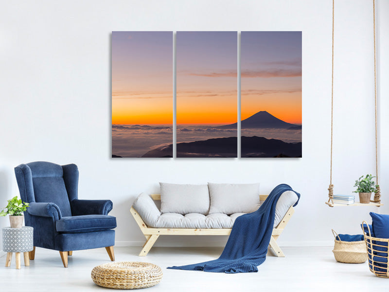 3-piece-canvas-print-mount-fuji-at-sunset