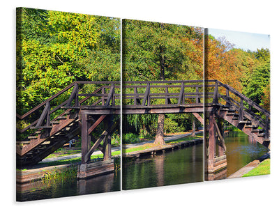 3-piece-canvas-print-old-wood-bridge