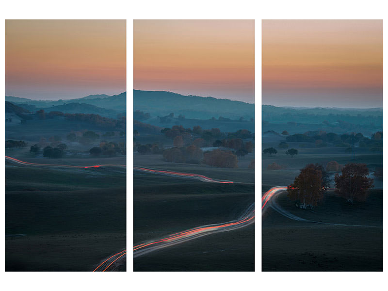 3-piece-canvas-print-prairie-dusk