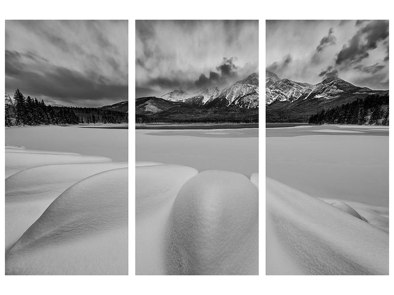 3-piece-canvas-print-pyramid-lake-in-winter