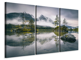 3-piece-canvas-print-rainy-morning-at-hintersee