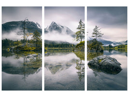 3-piece-canvas-print-rainy-morning-at-hintersee