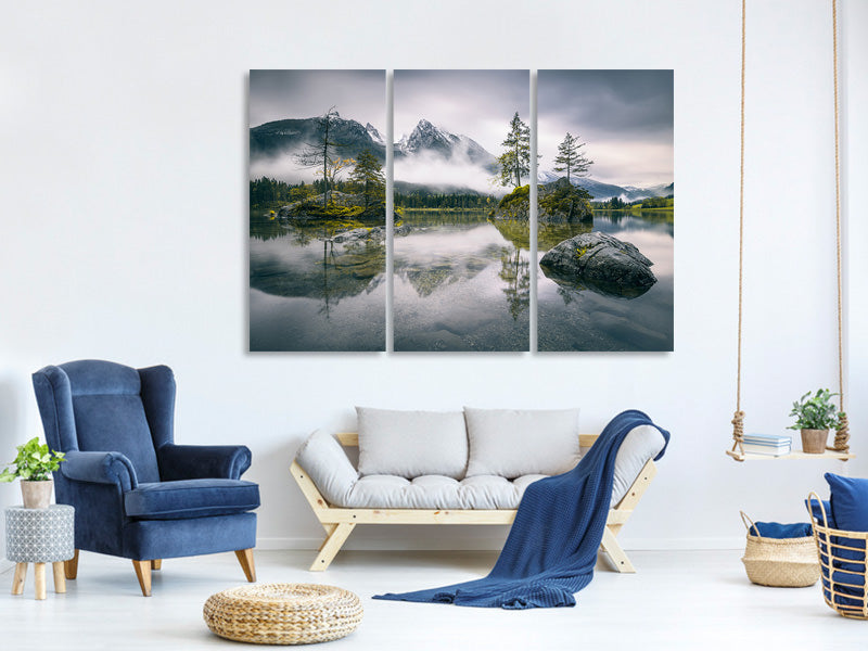 3-piece-canvas-print-rainy-morning-at-hintersee