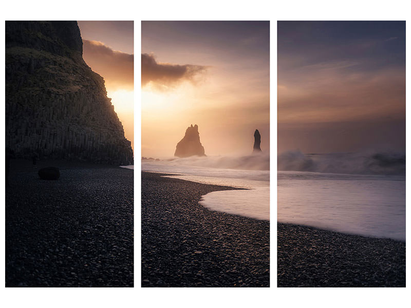 3-piece-canvas-print-reynisfjara-sunrise