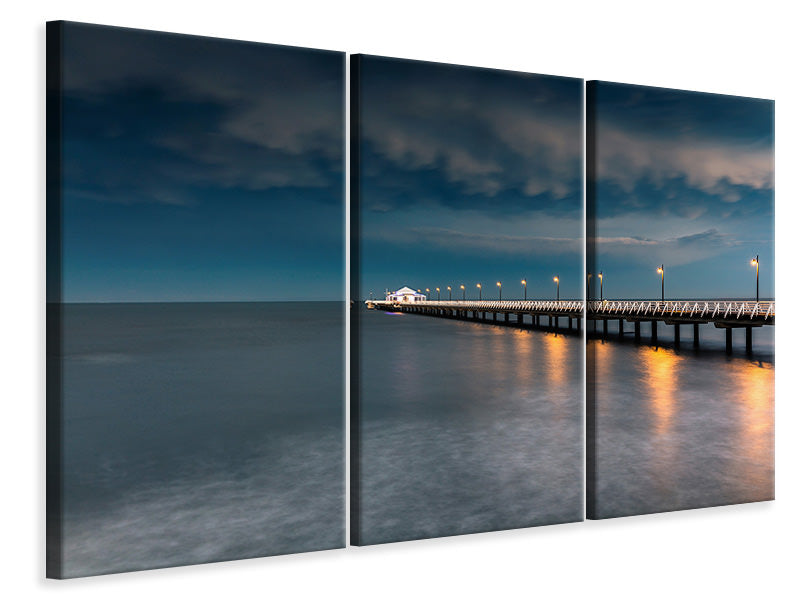 3-piece-canvas-print-shorncliffe-pier-brisbane