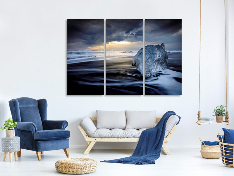 3-piece-canvas-print-sunrise-between-ice