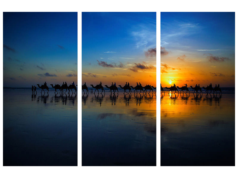 3-piece-canvas-print-sunset-camel-ride