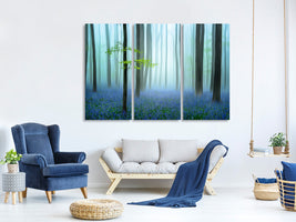 3-piece-canvas-print-the-blue-forest