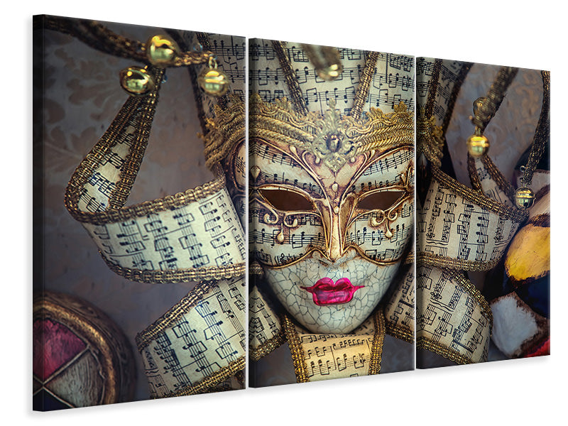 3-piece-canvas-print-venetian-mask