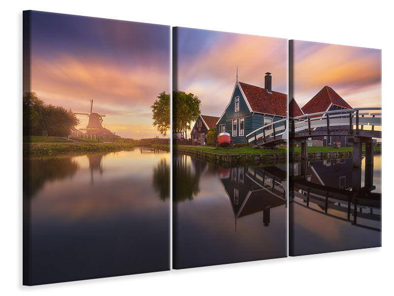 3-piece-canvas-print-zaanse-schans