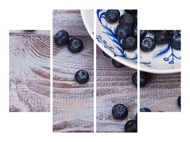 4-piece-canvas-print-blueberries