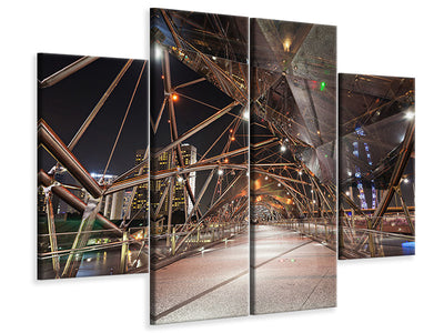 4-piece-canvas-print-bridge-lights