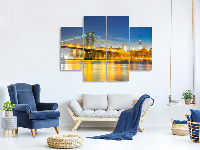 4-piece-canvas-print-brooklyn-bridge-at-night