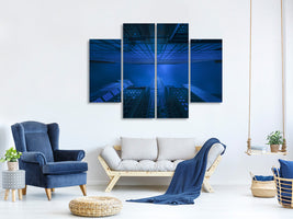 4-piece-canvas-print-chrysler-in-blue