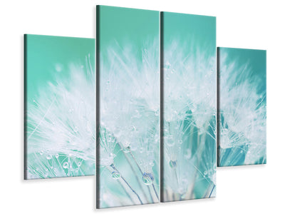 4-piece-canvas-print-close-up-dandelion-in-morning-dew