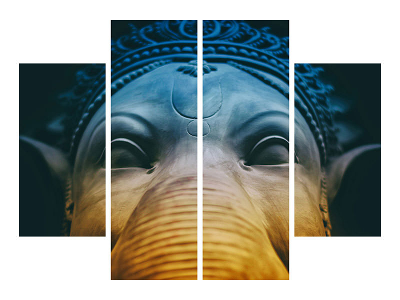 4-piece-canvas-print-close-up-ganesha