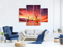 4-piece-canvas-print-colorful-desert