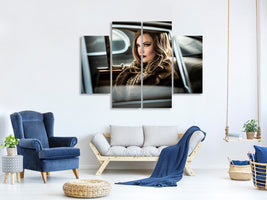 4-piece-canvas-print-driving-the-diva-to-the-event