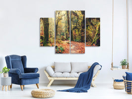 4-piece-canvas-print-fairies-forest