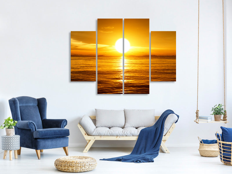 4-piece-canvas-print-fantastic-sunset