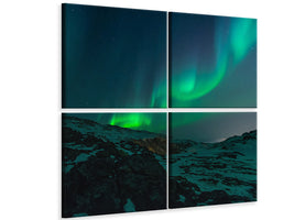 4-piece-canvas-print-fascination-northern-lights