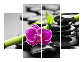 4-piece-canvas-print-feng-shui-orchid