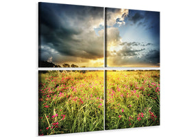 4-piece-canvas-print-flowers-landscape