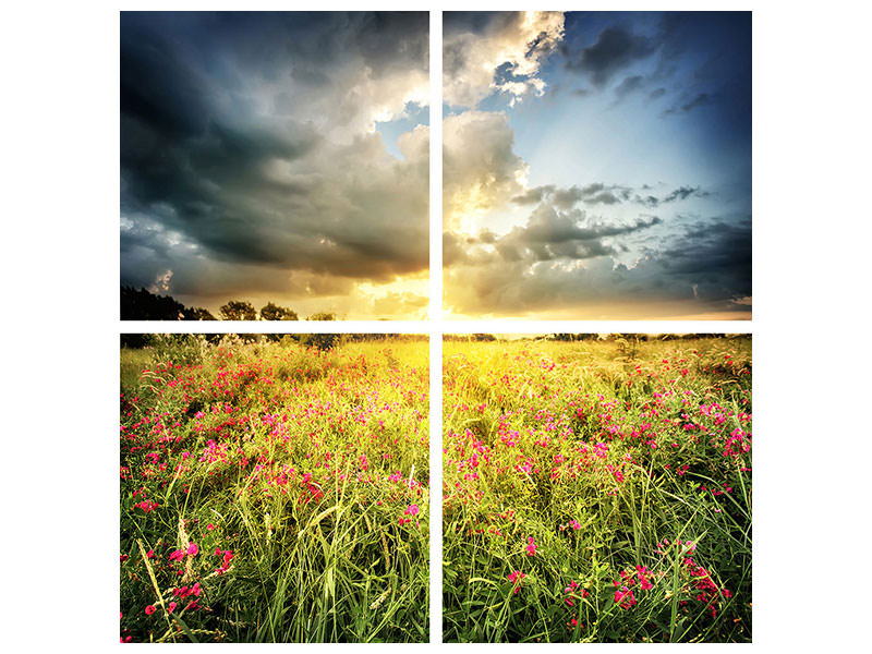 4-piece-canvas-print-flowers-landscape