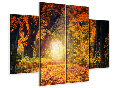 4-piece-canvas-print-forest-walk