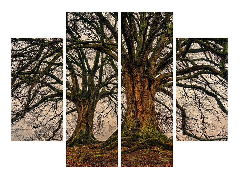 4-piece-canvas-print-ghostly-trees