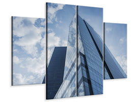 4-piece-canvas-print-glass-building