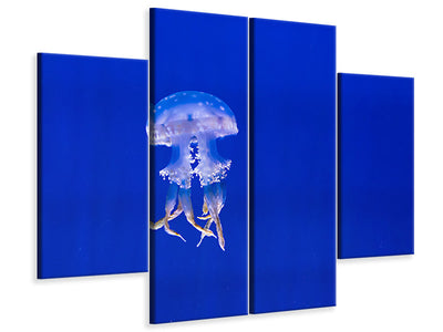 4-piece-canvas-print-glowing-jellyfish