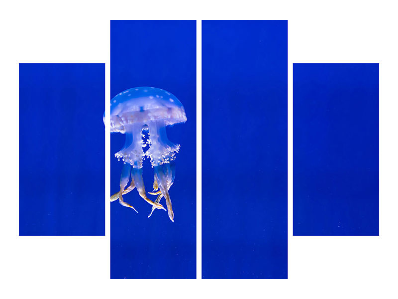 4-piece-canvas-print-glowing-jellyfish
