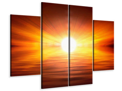 4-piece-canvas-print-glowing-sunset